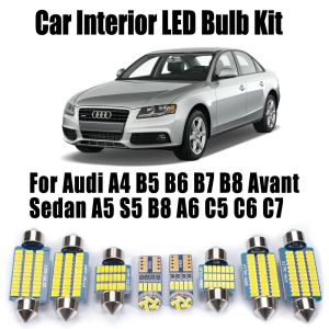 LED Interior Bulb Light Kit For Audi A4 B5 B6 B7 B8 Avant Sedan A5 S5 B8 A6 C5 C6 C7 Vehicle Door Map Dome Car Number Plate Lamp