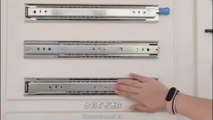 53mm Heavy Duty Locking Drawer Slide with Lock Safety Full ExtensionAnti-SlipLockCabinet Rails120KG Load RV tool cabinet