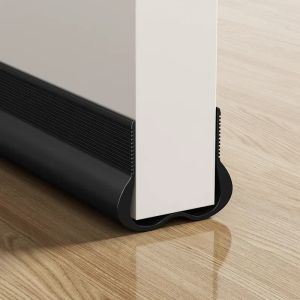 93cm PVC Door Bottom Seal Self-Adhesive Weatherstrip for Wind Dust Proof Soundproofing Flexible Self-adhesive Sealing Strip