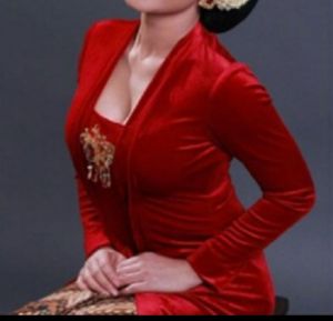 Atasan Kebaya kutubaru bludru polos STANDAR Dewasa (A1)