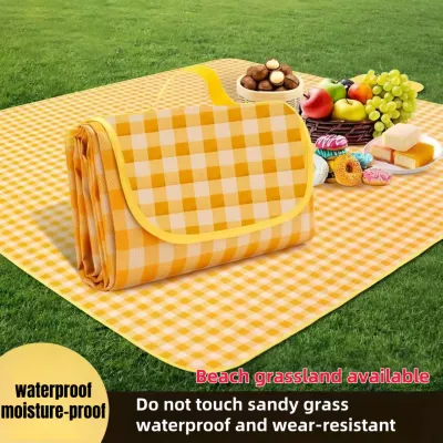 Colmer Tikar Lipat Piknik Camping Waterproof 136.5x180cm Matras Outdoor Anti Air Mudah Dilipat Dibawa Travel Traveling Tahan Air dan Tahan Lama