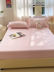 ผ้าปูที่นอน ผ้าปูที่นอนน่ารัก มี3.5ฟุต/5ฟุต/6ฟุต ผ้าปูที่นอนกันไรฝุ่น รัดมุมรอบเตียง360องศา ผ้าคลุมเตียง คุณภาพดี