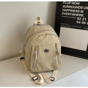 กระเป๋าเป้สะพายหลังผ้าอ็อกซ์ฟอร์ดน้ำหนักเบา กระเป๋าเดินทางแบบเรียบง่ายสำหรับผู้หญิง กระเป๋าเป้สะพายหลังสำหรับนักเรียนวิทยาลัย กระเป๋าเป้สะพายหลังแบบลำลอง