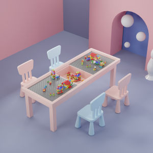 Solid Wood Multifunction Large Table