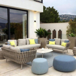 Huaaobai | Nordic Rattan Chair Sofa Waterproof Outdoor Garden Furniture A828