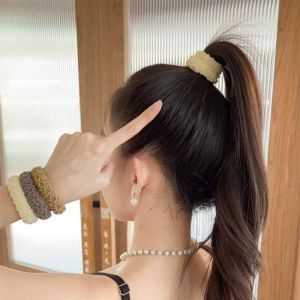【On Sale】5Pcs Elastic Hair Bands Basic Tie Scrunchie Ponytail Rubber Band Hair Rope