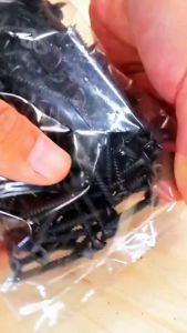 500/300/200PCS High Hardness Black Wood Screws Phillips Drive Flat Head Wood Screws Screws Drywall Screws Screws Set 4 Sizes (2”1-1/2”1”3/4”)