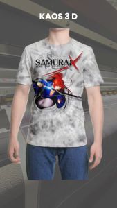 Kaos 3D 3 Dimensi Kensn Blue Samura1 X Premium Bangkok Thailand