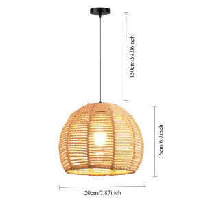 JOYINLED Plug in Rattan Wall Sconces Boho Wall Lamp with Plug in Cord Farmhouse Light Fixtures with 3M On/Off Switch for Bedroom