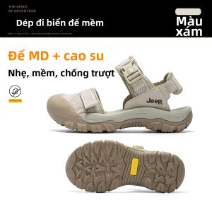 Jeep | Dép Nữ Dạo Phố Đế Mềm Chống Trượt Vải Thoáng Khí