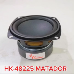 Matador ลำโพงเสียงกลาง4นิ้วมิดเบส หน้าดำ.แม่เหล็ก80X20 MM. วอยส์25.5มิล วอยส์คู่ 4+4ohm T4+W4 รุ่น HK-48225 ราคา1ดอก