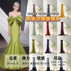 Artificial Silk Satin Fabric Dress and Cheongsam Shirt Pajamas Acetate Satin Han Dynasty Wedding Dress Tribute Satin Silks and Satins Satin Material