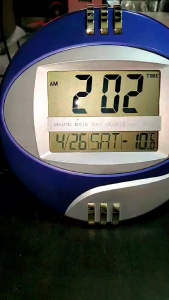 Digital Wall Clock with Alarm Calendar & Temperature Display