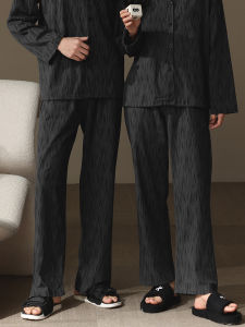 me home wear | Couple Cotton Light Wearable Straight Leg Trousers