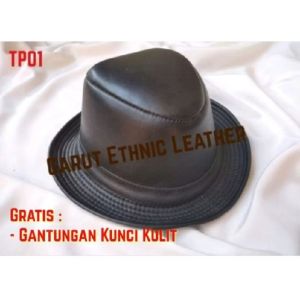 Topi Kulit Fedora/Tompi/Laken Pria Garut (TP01)