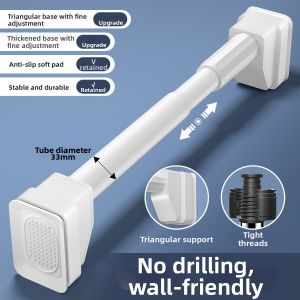 No-Drilling Adjustable Drying Rod