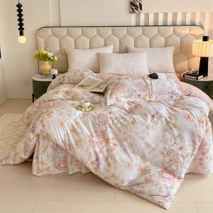 Alls Wonderland Pure Cotton Duvet Cover Floral Series High Quality Quilt Cover Single/Queen/King Korea Style Comforter Cover 7 Size Extra Large Size 230x250cm 248x248cm