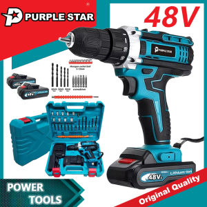 48VF Cordless Drill With Hammer Impact 2 Battery With Case Screwdriver Accessories Drill Set: A Comprehensive Guide