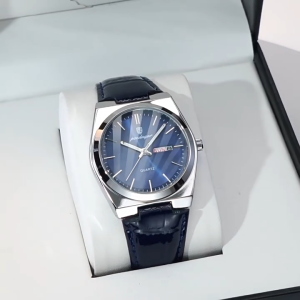 POEDAGAR Chính Hãng Đồng hồ nam dây da lịch dạ quang không thấm nước 930