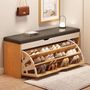 ZHUOHE | Multi-layer Narrow Home Shoe Rack Seat