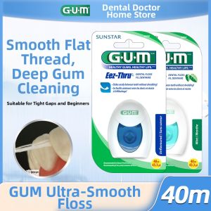 G·U·M | Mint-flavored Super Smooth Flat Dental Floss 40m
