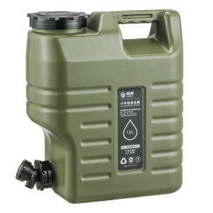 3.2 Gallon/12L Water Storage Carrier with Spigot Car Water Carrier Tank Portable Truly No Leakage Multifunction