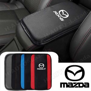 Car Armrest Cushion Pad For Mazda 2 3 5 6 8 323 Axela B8 Cx3 Cx30 Cx5 Cx7 Cx8 Cx9 Familia Mps Mx5 Rx7 Rx8 Carbon Fiber Armrest Cushion Arm Rest Pad Central Console Heighten Car Accessories Interior