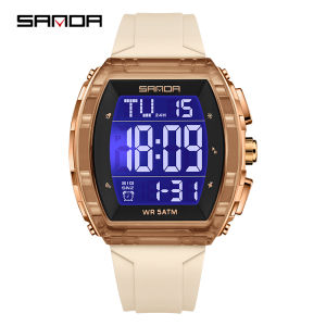 SANDA Sports Watch For Women Men Boy Girl Waterproof Luminous Countdown Dual Time Alarm Stopwatch Calendar Casual Fashion Watches