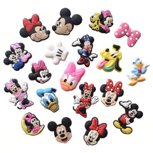 19/21pcs The Mickey Family Shoe Decorations Shoe Accessories Charms For Clogs Bogg Bag Bubble Slides Sandals
