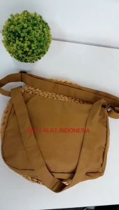 SATU ALAT Tas Kanvas Tas Selempang MAHALINI 100% Canvas Premium Tebal