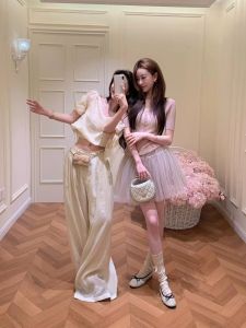JUENONG | Bộ Áo Và Quần Len Phong Cách Balletcore
