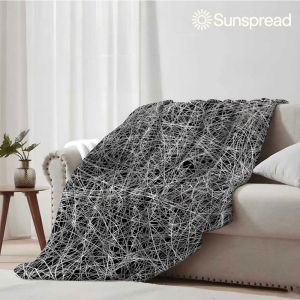 Beast Kingdom | Chaotic Line Mesh Soft Warm Flannel Blanket Lightweight Cozy Christmas Halloween Home Decor Room