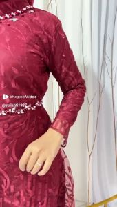Setelan Tunik Lesty Payet Wanita Brukat Kebaya Tunik Lesty Kejora kebaya pesta kebaya tunik pesta