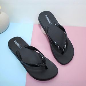 Anti-Slip Black Flip Flops for Beach and Swimming