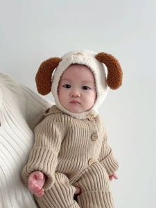 (พร้อมส่ง) หมวกกันหนาวสำหรับเด็ก 3เดือน-18เดือน รอบหัว:40-48 cm. หมวกเด็กกันหนาวปิดหู ผ้าขนแกะขนฟูนุ่มๆ แต่งลายน้องหมาน่ารัก 🐶 หมวกไหมพรมเด็ก หมวกเด็กผู้ชาย หมวกเด็กผู้หญิง หมวกเด็กเล็ก หมวกแฟชั่นกันหนาว หมวกฤดูหนาว หมวกกันหนาวหูสุนัข มี 5 สีให้เลือก