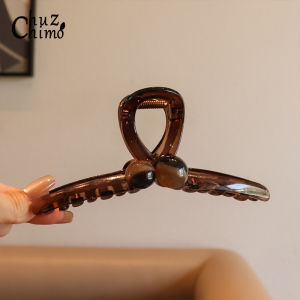 Initial Foam Extra Large Hair Claw Clip 2025 New Style Luxury Feeling Hair Accessories for Thick Hair Shark Tail Design