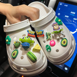 Detachable Clog Shoe Accessories 3D Cute Shoe Buckle Decorations Crocs Slippers Compatibility Colorful Shoe Buckle Set