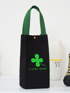 Canvas Water Bottle Pouch Protective Case Satchel Kettle Bag Childrens Thermal Mug Cover Portable Bag Minimalist Neutral Umbrella Bag