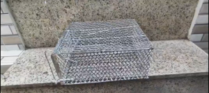 Bẫy chuột lồng sắt loại lớn dầy hàng đăt 30x26x13 [cm]