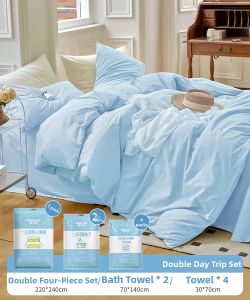 DEBEIJIE | Portable Thick Travel Bed Sheet Set Pillowcase