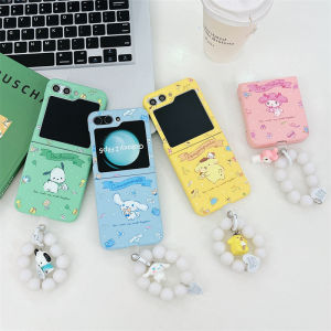 Cute Cartoon Sanrio Pochacco Dog Samsung Galaxy Z Flip7/6/5/4/3 Flip Cover Protective Full Protection Folding Screen Skin Feeling