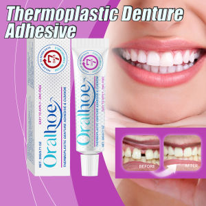 Seamless Fit Thermoplastic Denture Adhesive Comfortable Portable Oral Health Care Long Lasting Reusable Denture Care Dental