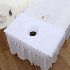 Beauty Salon Special with Hole Half Bed Towel Lying Towel Pad Face Hole Pillow Case Beauty Massage Massage Towel Custom Towel