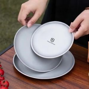 Outdoor Dinner Plates Portable Flat Serving Dishes For Breakfast Steak Fruit Picnic Camping Backpacking Travel Food Serving