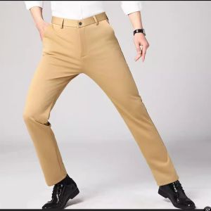 Quần Ống Đứng Thường Ngày Cho Nam Mùa Thu 2025 Quần Ống Rộng Co Giãn Dày Quần Tây Ống Rộng Dài