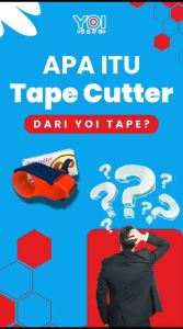 Dispenser Alat Pemotong / Potong Lakban Isolasi Box Packaging Tape Cutter 2" 48mm Plastik