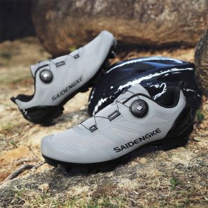 Mtb Cycling Shoes Man Outdoor Mountain Bike Footwear Flat Pedal Shoe spd Breathable Racing Speed Indoor Bicycle Cleats Shoes