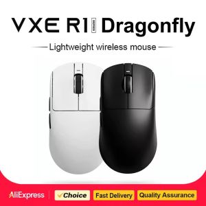 ATK | ATK VXE Dragonfly R1 Pro Max Wireless Bluetooth Mouse Nordic 52840 PAW3395 FPS Smart Speed X Custom Office Gamer Pc Gaming