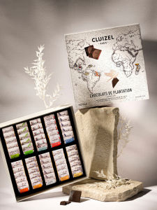 Michel Cluizel Premium Black Chocolate Boxed Gift Holiday Present Estate Origin Multiple Chocolate Snacks Nut Free French