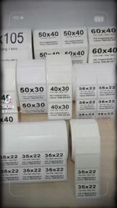 Giấy in nhiệt mã vạch tem nhãn 35x22 mm 1 tem/hàng